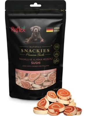 Vento Store Snackies Tavuklu Alaska Mezgitli Kurutulmuş Et Köpek Ödülü 90GR