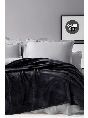 Çift Kişilik Wellsoft Battaniye Antrasit