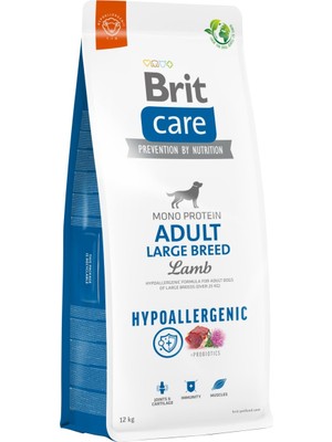Vento Store Brit Care Adult Large Breed, Yetişkin Köpekler Için, Tek Proteinli, Hipoalerjenik, Kuzu Etli Kuru Ma