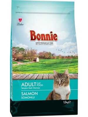 Vento Store Bonnie Kuru Kedi Maması, Somonlu, Yetişkin, 1.5 kg
