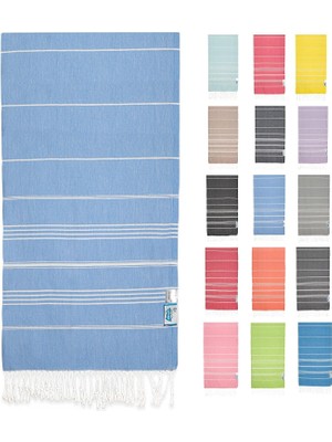 WASHUP%100 Pamuk Extra Large (90 x 180 Cm) Peştemal Plaj Havlusu, Oeko-Tex Sertifikalı, Süper Yumuşa