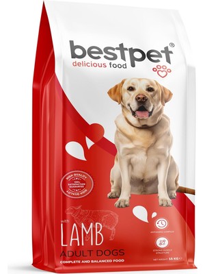 Vento Store Bestpet Yetişkin Köpekler Için, Sığır Etli ve Kuzu Etli Kuru Mama, 15 kg