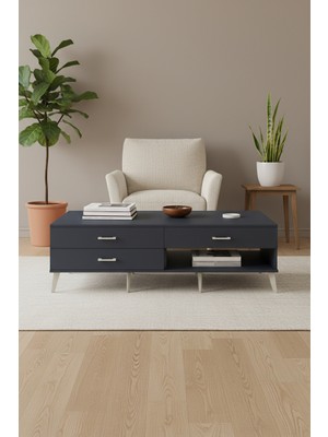 Aura Antrasit Tv Ünitesi - 3 Çekmeceli (176 Cm) - Modern Tasarım