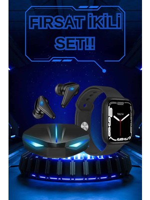 Yeni Nesil Akıllı Saat ve Kablosuz Kulaklık Kampanyası Ikili Set Bluetooth Bağ - SA002G-6F68L