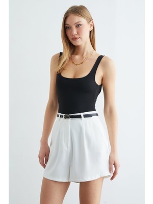 FullaModa Basic U Yaka Çıtçıtlı Body