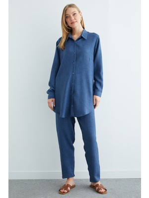 FullaModa Fullamodest Basic Uzun Kollu Büyük Beden Takım