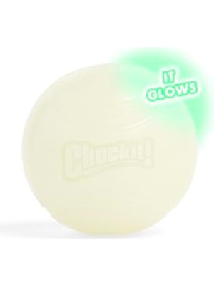 Chuckit! Glow Gece Parlayan Köpek Oyun Topu – Fosforlu, Dayanıklı ve At-Getir Oyun Topu - (Large)