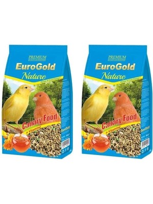 Eurogold Kanarya Yemi, Ballı ve Meyveli, 500 gr 2li Paket