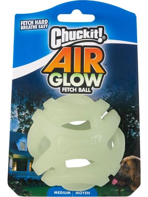 Vento Store Chuckit! Air Glow Getirme Topu Köpek Oyuncağı, Orta (2,5 Inç), 1 Adet, Irklar Için 20-60 Lb