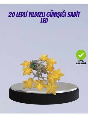 Yıldız Figürlü LED Şerit Işık 5m Iç Mekan Dekor Aydınlatma - SA002G-6FDAR7