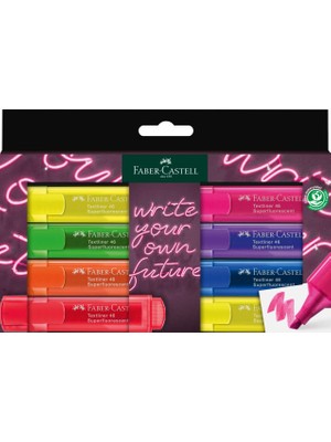 Fosforlu Kalem Seti, 8’li, Şeffaf Renkler, Su Bazlı Mürekkep, Kesik Uç, 3 Farklı Çizgi Kalınlığı, Da