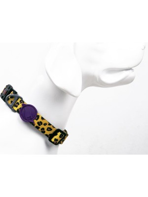 Shop A Way Tailpetz Ayarlanabilir Dayanıklı ve Konforlu Desenli Köpek Boyun Tasması (Medıum, Leopard)