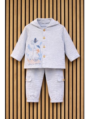 NerKids Erkek Bebek Müslin Takım