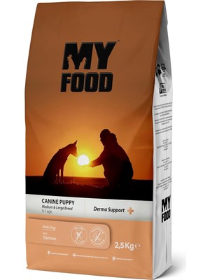 Shop A Way Myfood Yavru Köpek Maması Orta-Büyük Irk Somonlu 2,5 kg