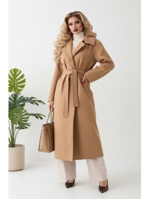 Hiramir Kadın Yeni Sezon  Kaşe Kaban Mont KS2579