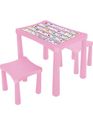 Shop A Way Pilsan Story Iki Tabureli Masa (Pembe)