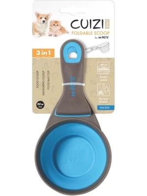 Shop A Way Cuızı 3in1 Fonksiyonel Mama Ölçü Kabı 237ML Blue