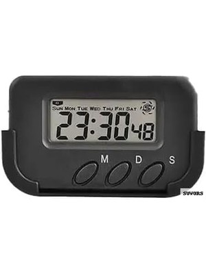 Vento Store Dijital Masa Saati – Alarm, Kronometre, Pomodoro Zamanlayıcı, Ultra Kompakt Tasarım, Öğrenci, Ofis V