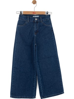 Nk Kids Kız Çocuk Koyu Mavi Jean Pantolon 8-14 Yaş 51704