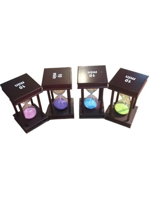 Erseyy Dekoratif Ahşap Kum Saati 10 Dakika 13.5cm