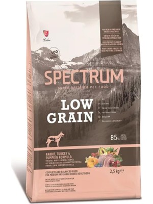Shop A Way Spectrum Tavşanlı Hindili ve Bal Kabaklı Orta ve Büyük Irk Düşük Tahıllı Yetişkin Köpek Maması 2,5kg