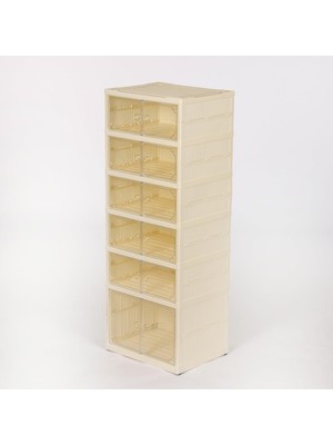 Shop A Way 6 Raflı Çok Amaçlı, Geniş, Katlanabilir Dolap, Ayakkabılık ve Raf