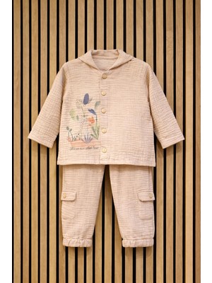 NerKids Erkek Bebek Müslin Takım