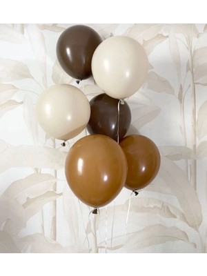 Peri Party Çikolata Kahve Bej 20LI Balon