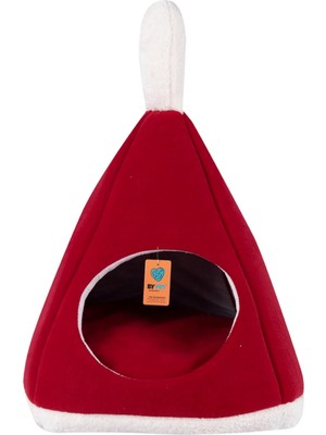 Shop A Way Bypet Piramit Kedi Yatağı, Kırmızı