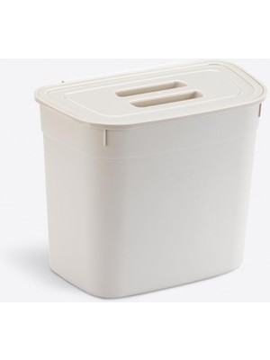 Shop A Way 7 Litre Dolap Kapağına Takılabilir Kapaklı Askılı Çöp Kovası, Plastik, Mutfak ve Banyo Için Pratik A