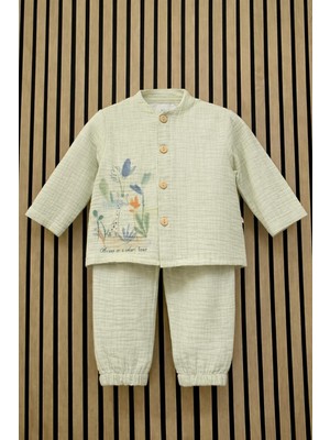 NerKids Erkek Bebek Müslin Takım