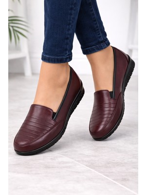 Emil Shoes Içi Hakiki Deri Kışlık Taban Tam Ortopedik Topuk Jelli Siyah Anne Ayakkabısı