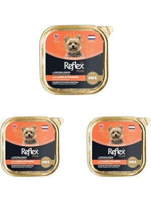 Shop A Way Plus Pate Kuzu Kabak Mini Küçük Irk Yetişkin Köpek Maması 85 gr 3lü Paket