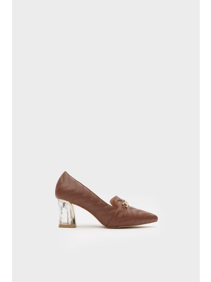 Milaya Shoes Nares Dolgu Topuklu Ayakkabı