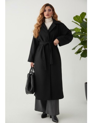 Hiramir Kadın Yeni Sezon  Kaşe Kaban Mont KS2579