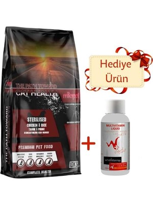 Shop A Way Miapet Tavuklu Kısırlaştırılmış Kedi Maması Sterilised Multivitamin Liquid 100 ml Hediyeli 10 kg