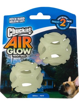 Shop A Way Chuckit! Air Glow Gece Parlayan At & Getir Topu Köpek Oyuncağı – 2’li Paket – (Small)
