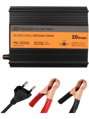 LTG Nova MA-1220A 12 Volt 20 Amper Akıllı Akü Şarj Cihazı