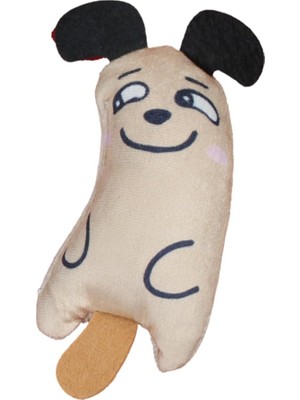 Shop A Way Peluş Kedi Oyuncağı Kedi Otlu Catnipli Bej 1 Adet