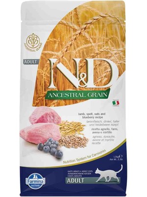 Shop A Way Ancestral Grain Kedi Kuzu, Kılçıksız Buğday, Yulaf & Yaban Mersini Yetişkin 1.5 kg
