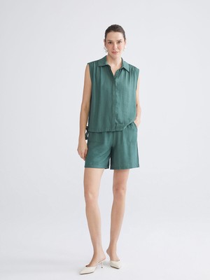 Lc Waikiki Yeni Sezon Beli Lastikli Dokulu Kadın Şort