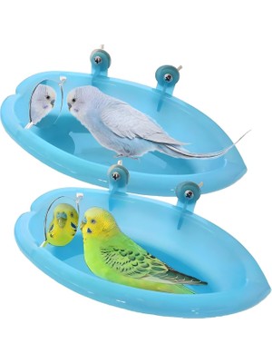 Vento Store Kuş Yemliği, 2 Adet Kuş Banyo Aynası, Asmalı Kuş Banyo Kabı, Papağan, Muhabbet Kuşu ve Sultan Papağa