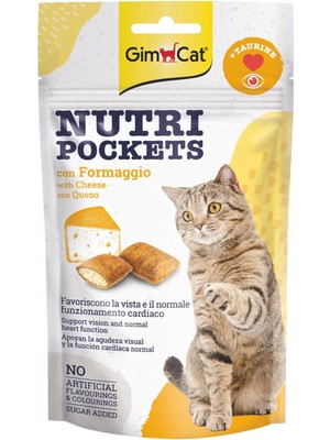 Shop A Way Gimcat Nutripockets Kedi Ödülü Peynir Taurin, 60 G