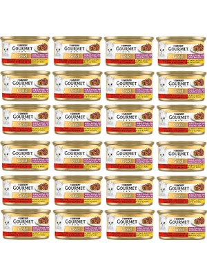 Shop A Way Lezzet Sığır Etli & Tavuklu Yaş Kedi Maması (24 x 85 Gr)