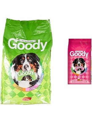 Shop A Way Goody Maintenance Yetişkin Köpek Maması 15 kg ve Goody Kuzulu ve Pirinçli Köpek Maması 15 kg