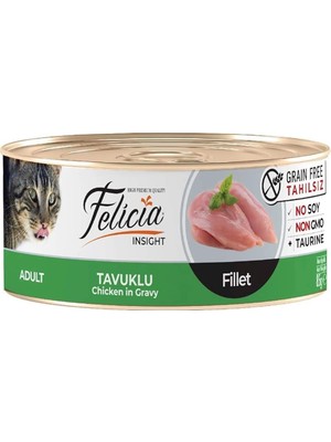Shop A Way Yaş Kedi Maması, Tavuklu Fileto, Tahılsız, 85 G