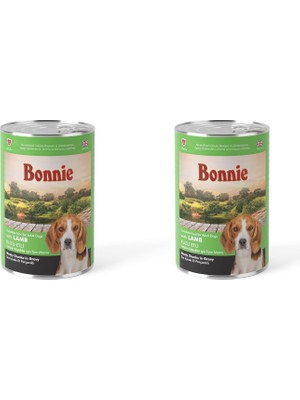Shop A Way Bonnie Chunks In Gravy Kuzu Etli Yetişkin Köpek Maması 400 gr 2li Paket