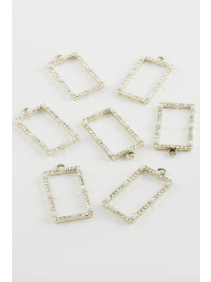 Linarx Kare Taşlı Inci Kolye Ucu Aparatı 1 Adet