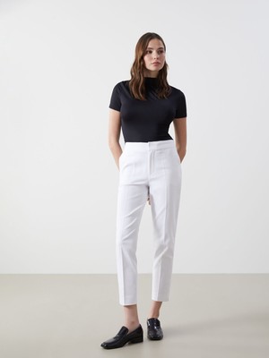 Lc Waikiki Yeni Sezon Beli Lastikli Dar Fit Kadın Pantolon