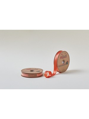 Biye Saten Katlı 028 Turuncu 2 cm 25 Metre Polyester